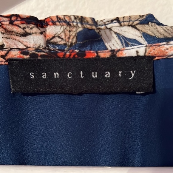 SANCTUARY Sleeveless Floral Tiered Dress Size Large - Picture 3 of 7